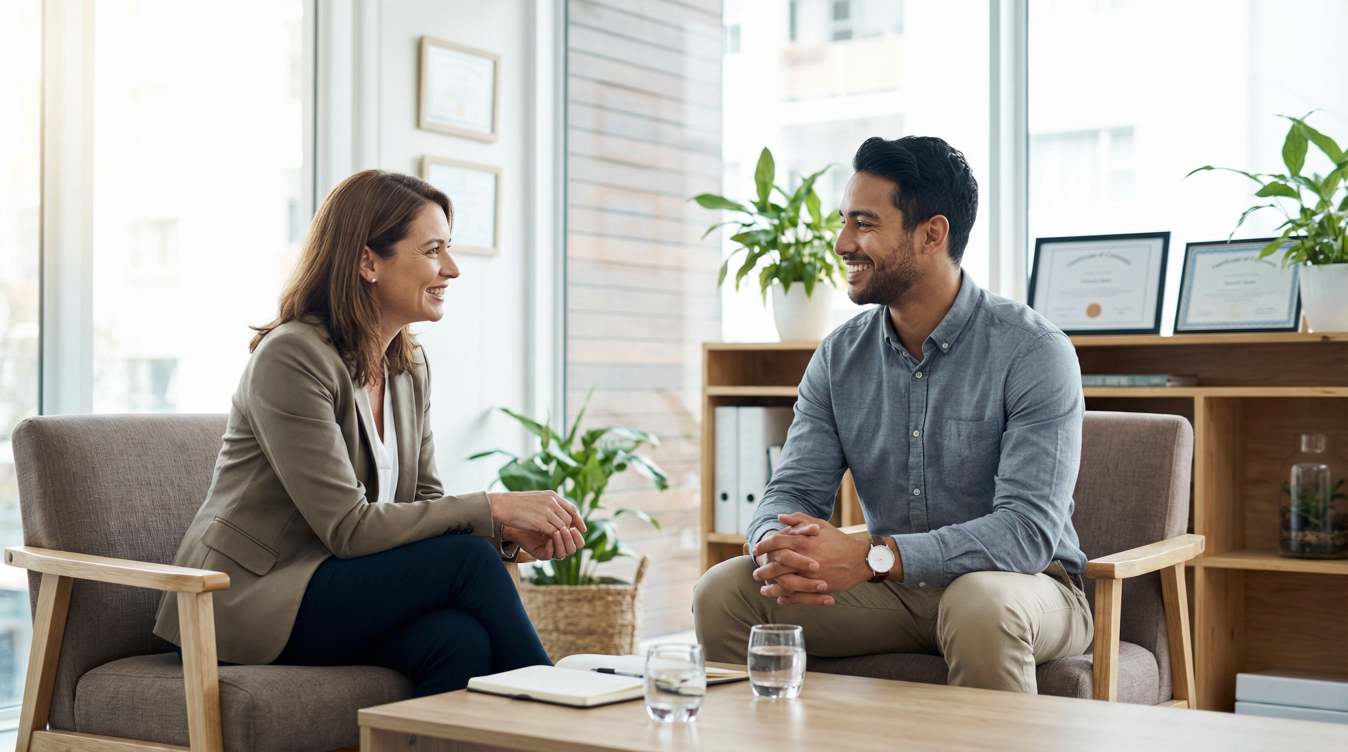 Coach professionnel joyeux